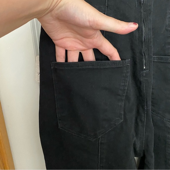 Free People Light My Fire Jumpsuit in Black As Night Size XS - Picture 9 of 16